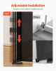 Retractable Baby Gate 34 in Tall Extend to 110 in Wide for Kids or Pets Black