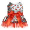 Cherry Stripe Harness Dress with Matching Leash New Spring 2024