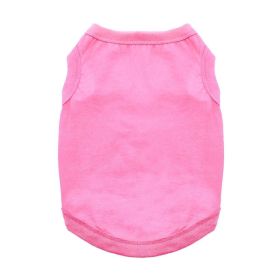 100% Cotton Dog Tanks - Carnation Pink (Option: X-Small)