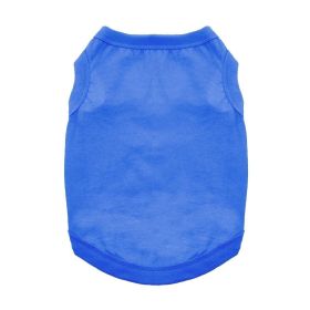 100% Cotton Dog Tanks - Nautical Blue (Option: X-Small)