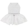 White Lace Wedding Dress w/Matching Leash
