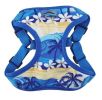 Wrap and Snap Hareness - Catching Waves Print and Mesh Choke Free Step in Harness